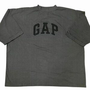 Yeezy Gap Engineered by Balenciaga Dove 3/4 Sleeve Tee |Size: XL| Charcoal NWOT